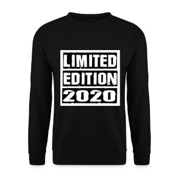Limited Edition 2020 Geburtstag 2020 Vintage Retro - Unisex Pullover - Schwarz - Vorne - Alina (178cm) & Michal (187cm)