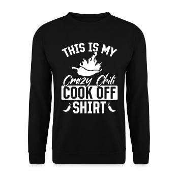 C’est mon chili fou cuisinier hors chemise chil de cuisine - Sweat-shirt Unisexe - noir - Devant - Alina (178cm) & Michal (187cm)