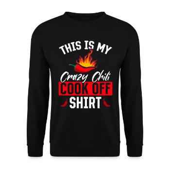 C’est mon Crazy Chili Cook Off Food Lover Food Lover Kitchen - Sweat-shirt Unisexe - noir - Devant - Alina (178cm) & Michal (187cm)