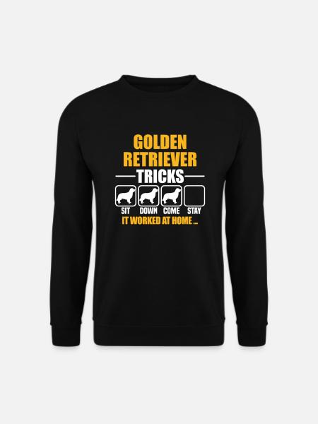 Golden Retriever Tricks - Unisex Sweatshirt - black