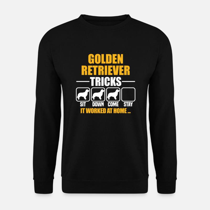 Golden Retriever Tricks - Unisex Sweatshirt - black