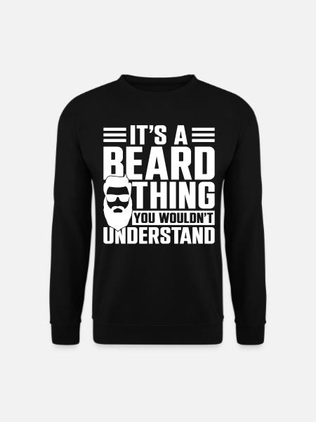 Beard Lover Bearded Man It's A - Unisex Pullover - Schwarz