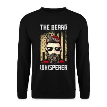 Beard Lover Bearded Man The Beard - Unisex Sweatshirt - black - Front - Alina (178cm) & Michal (187cm)