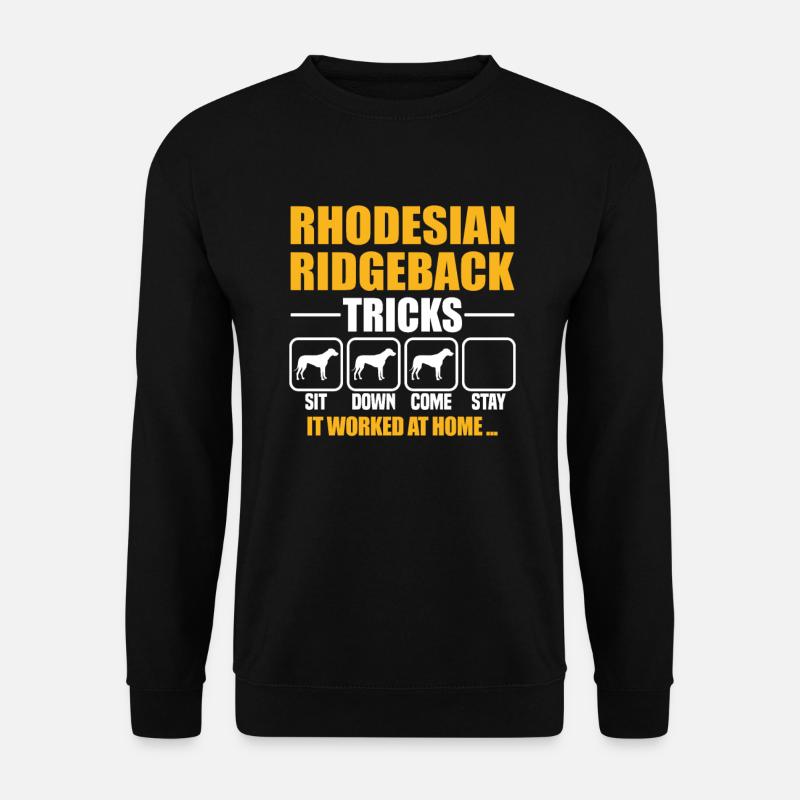 Rhodesian Ridgeback Tricks - Unisex Sweatshirt - black