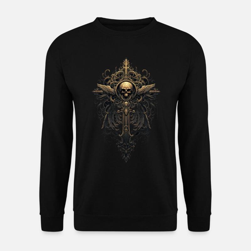 Croix gothiques design victorien - Sweat-shirt Unisexe - noir