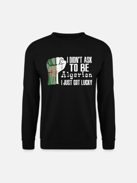 Fierté algérienne Drapeau algérien cultivé - Sweat-shirt Unisexe - noir