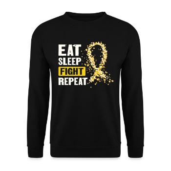 CureFest 2023 CureFest pour les patients atteints de cancer infantile - Sweat-shirt Unisexe - noir - Devant - Alina (178cm) & Michal (187cm)