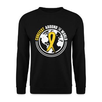 CureFest 2023 CureFest pour les patients atteints de cancer infantile - Sweat-shirt Unisexe - noir - Devant - Alina (178cm) & Michal (187cm)