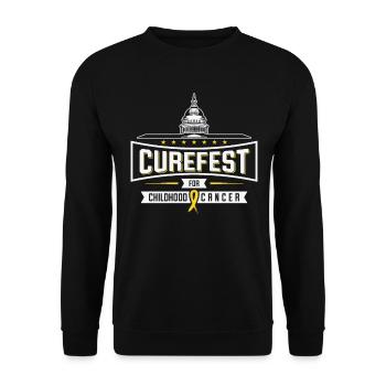 CureFest 2023 CureFest pour les patients atteints de cancer infantile - Sweat-shirt Unisexe - noir - Devant - Alina (178cm) & Michal (187cm)