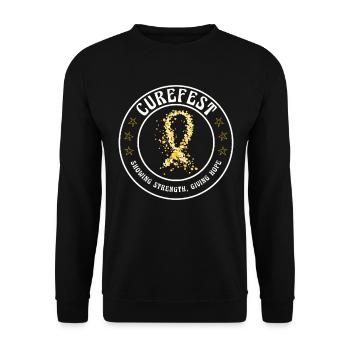 CureFest 2023 CureFest pour les patients atteints de cancer infantile - Sweat-shirt Unisexe - noir - Devant - Alina (178cm) & Michal (187cm)