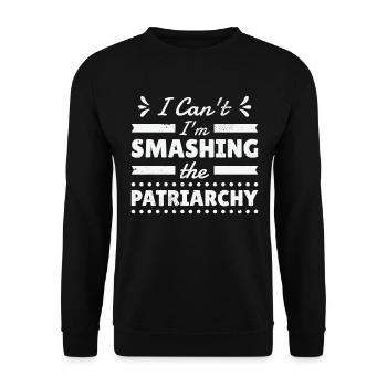 Feminismus Feminismus Frauen Gleichberechtigung - Unisex Pullover - Schwarz - Vorne - Alina (178cm) & Michal (187cm)