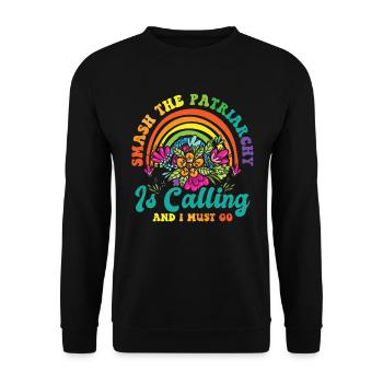 Feminismus Feminismus Frauen Gleichberechtigung - Unisex Pullover - Schwarz - Vorne - Alina (178cm) & Michal (187cm)