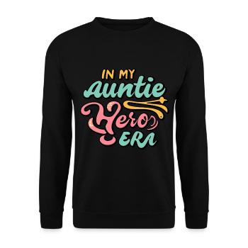In the era of my aunt's baby announcement - Unisex Sweatshirt - black - Front - Alina (178cm) & Michal (187cm)