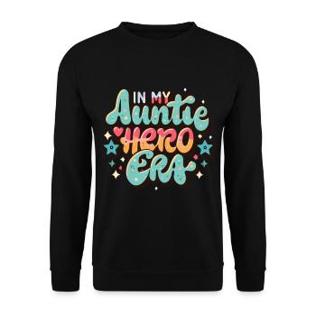 À l’époque de l’annonce du bébé de ma tante - Sweat-shirt Unisexe - noir - Devant - Alina (178cm) & Michal (187cm)
