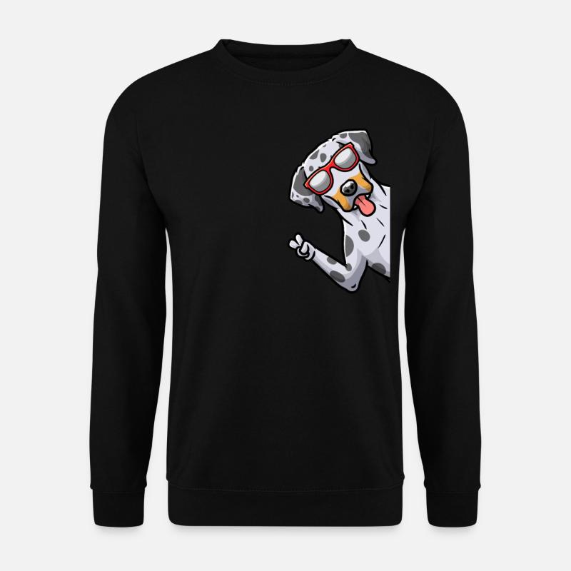 Louisiana Catahoula Leopard Dog Hund - Unisex Pullover - Schwarz