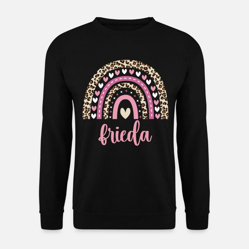 Frieda Regenbogen Name Geburtstag Frieda - Unisex Pullover - Schwarz