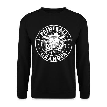 Paintball Grandpa Paintball Player Grandpa Paintba - Unisex Sweatshirt - black - Front - Alina (178cm) & Michal (187cm)