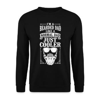 Beard Lover Bearded Man Dad I'm A - Unisex Sweatshirt - black - Front - Alina (178cm) & Michal (187cm)