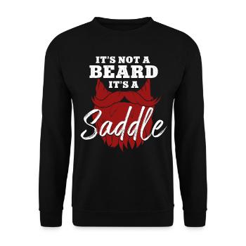 Beard Lover Bearded Man Ginger - Unisex Sweatshirt - black - Front - Alina (178cm) & Michal (187cm)