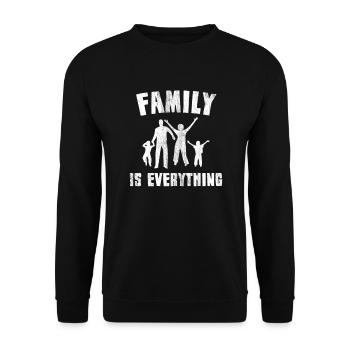 The Spruch family - Unisex Sweatshirt - black - Front - Alina (178cm) & Michal (187cm)