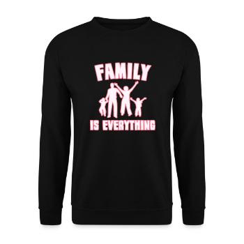 The Spruch family - Unisex Sweatshirt - black - Front - Alina (178cm) & Michal (187cm)
