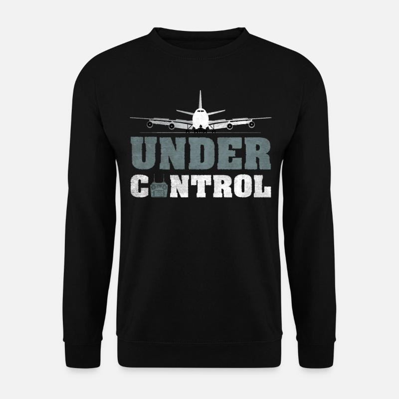 Under Control Model Airplane - Unisex Sweatshirt - black