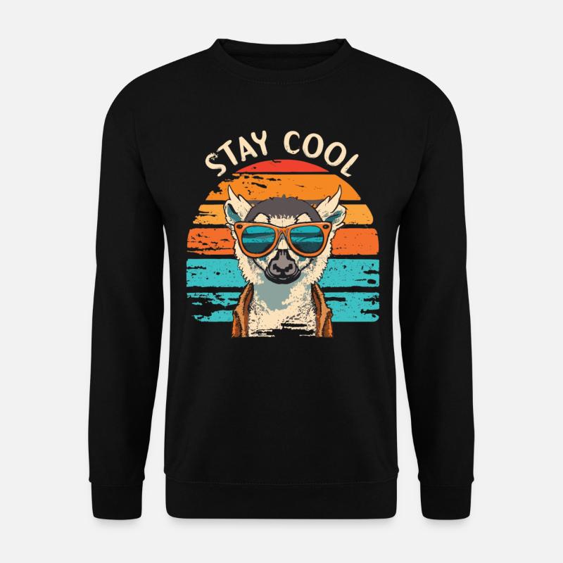 Stay Cool Lemur - Unisex Sweatshirt - black