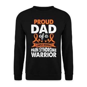 Father of the Crps Warrior Awareness Month Orange Band - Unisex Sweatshirt - black - Front - Alina (178cm) & Michal (187cm)