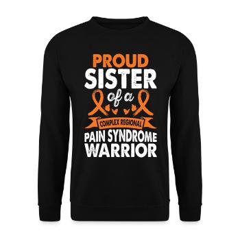 Sister of the Crps Warrior Awareness Month Orange - Unisex Sweatshirt - black - Front - Alina (178cm) & Michal (187cm)