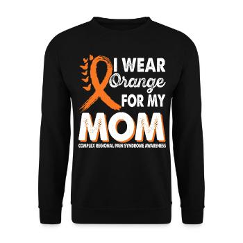 Wear Orange for Crps Awareness Month - Unisex Sweatshirt - black - Front - Alina (178cm) & Michal (187cm)