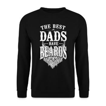 Beard Lover Bearded Man Dad The - Unisex Sweatshirt - black - Front - Alina (178cm) & Michal (187cm)