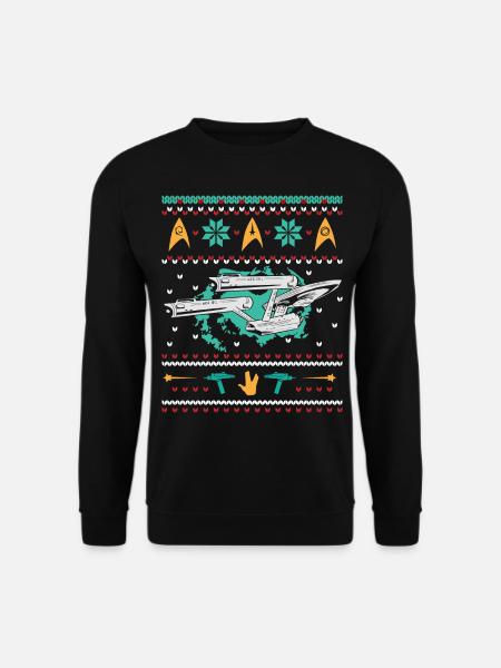 Star Trek Raumschiff Enterprise Ugly Christmas - Unisex Pullover - Schwarz
