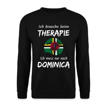 Dominica Karibik Insel Urlaub Idee - Unisex Pullover - Schwarz - Vorne - Alina (178cm) & Michal (187cm)