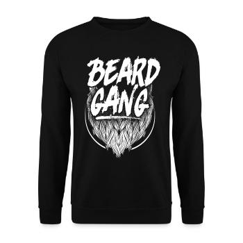 Beard Lover Bearded Man Beard Gang - Unisex Pullover - Schwarz - Vorne - Alina (178cm) & Michal (187cm)