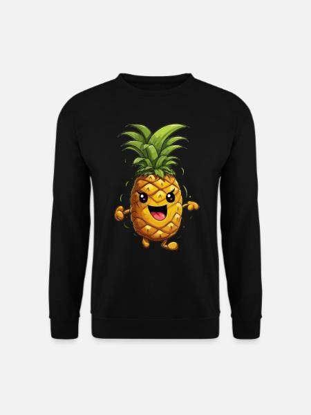 Dancing Cartoon Pineapple - Unisex Sweatshirt - black