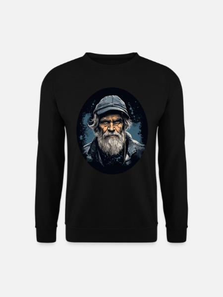 Old Fisherman - Unisex Sweatshirt - black