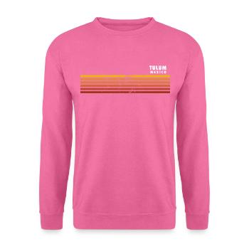 Retro Tulum Mexiko Vintage Urlaubssouvenir - Unisex Pullover - Pink - Vorne