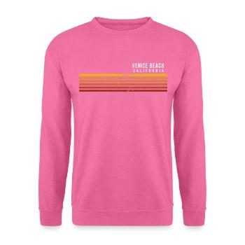 Retro Venice Beach Kalifornien Vintage Urlaub - Unisex Pullover - Pink - Vorne