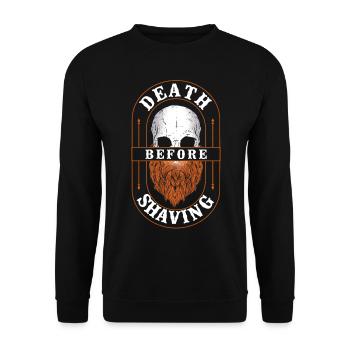 Beard Lover Bearded Man Ginger - Unisex Sweatshirt - black - Front - Alina (178cm) & Michal (187cm)