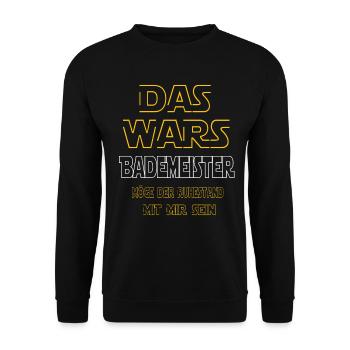 Rente Bademeister Rente Geschenk - Unisex Pullover - Schwarz - Vorne - Alina (178cm) & Michal (187cm)