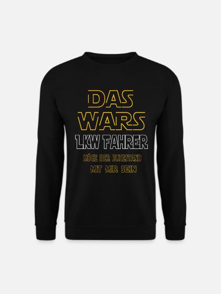 Rente Lkwfahrer Rente Geschenke - Unisex Pullover - Schwarz