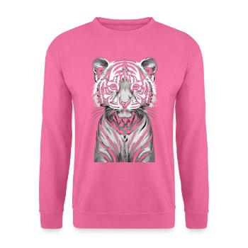 Fascination enfantine: Le tigre du Bengale - Sweat-shirt Unisexe - rose - Devant