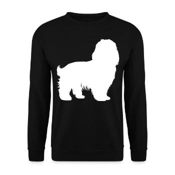 Chien bichon havanais - Sweat-shirt Unisexe - noir - Devant - Alina (178cm) & Michal (187cm)