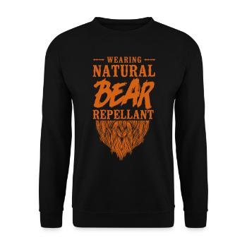 Beard Lover Bearded Man Ginger - Unisex Sweatshirt - black - Front - Alina (178cm) & Michal (187cm)