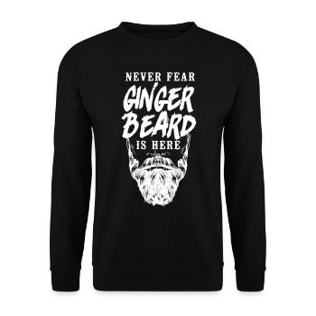 Beard Lover Bearded Man Ginger - Unisex Sweatshirt - black - Front - Alina (178cm) & Michal (187cm)