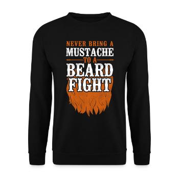 Beard Lover Bearded Man Ginger - Unisex Sweatshirt - black - Front - Alina (178cm) & Michal (187cm)