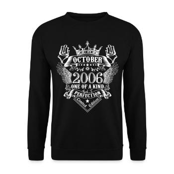 October 2006 anniversary 2006 October - Unisex Sweatshirt - black - Front - Alina (178cm) & Michal (187cm)