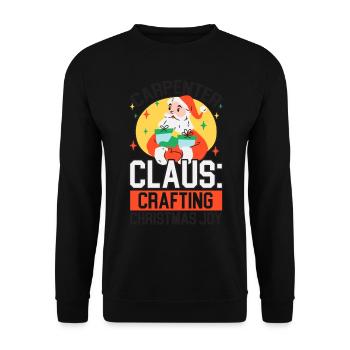 Des dents gaies et rayonnantes pour Noël - Sweat-shirt Unisexe - noir - Devant - Alina (178cm) & Michal (187cm)