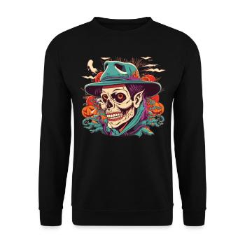 Halloween Ghoul - The ideal scary gift - Unisex Sweatshirt - black - Front - Alina (178cm) & Michal (187cm)