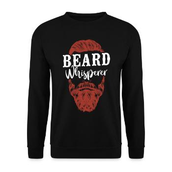 Beard Lover Bearded Man Ginger - Unisex Sweatshirt - black - Front - Alina (178cm) & Michal (187cm)